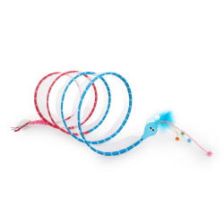 Modern Cat-Spiral Cat Tunnel Blue/Pink